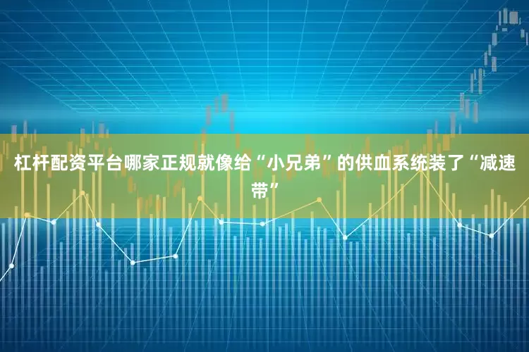杠杆配资平台哪家正规就像给“小兄弟”的供血系统装了“减速带”