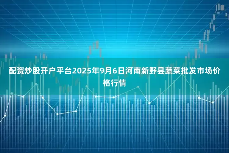 配资炒股开户平台2025年9月6日河南新野县蔬菜批发市场价格行情