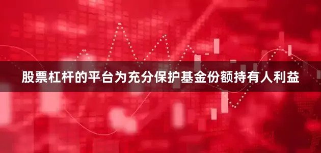 股票杠杆的平台为充分保护基金份额持有人利益